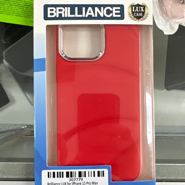 iPhone 15PM Brilliance Lux Case (Red) Bubble