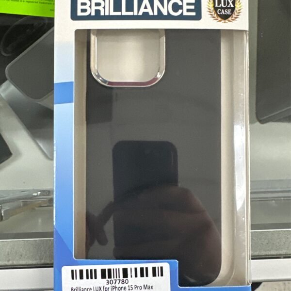 iPhone 15PM Brilliance Lux Case (Blk) Bubble