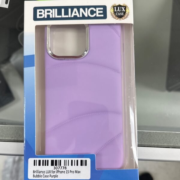 iPhone 15PM Brilliance Lux Case (Purple) Bubble