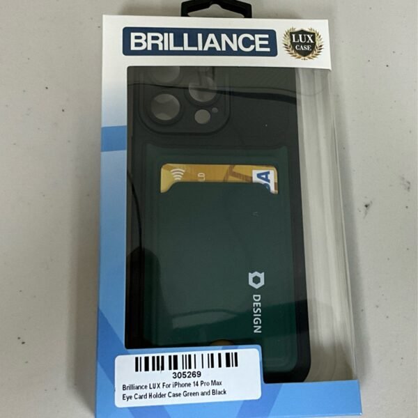 iPhone 14PLS Brilliance Card Holder Case (Grn/Blk)